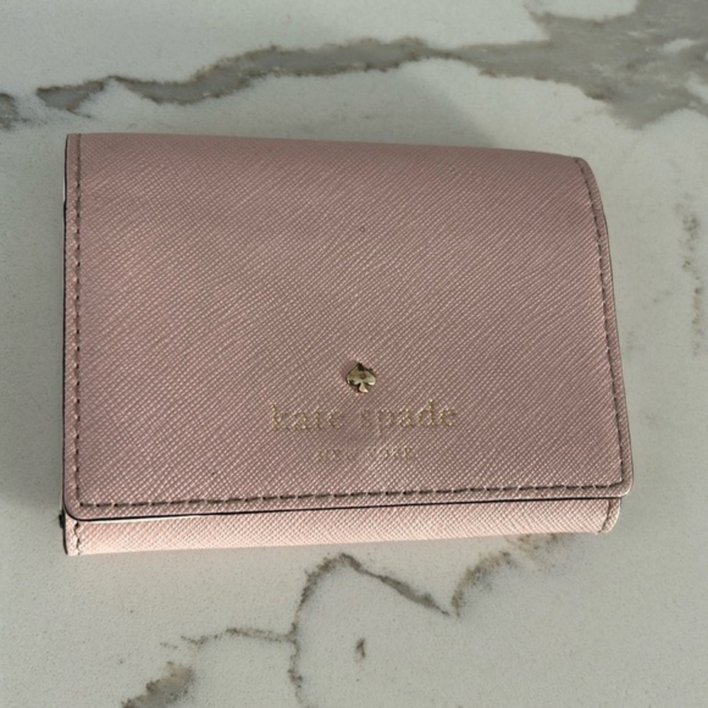 Kate Spade Mikas Pond Christine Light Pink Small Wallet Card Hokder